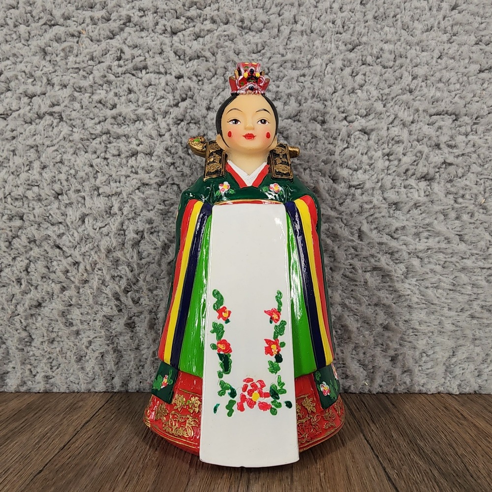 Danisl‎ Art Gallery Korean Doll Figurine Traditional Hanbok Wedding Dress 5.25in